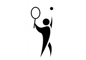 Sticker sport tennis