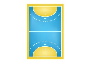 Sticker sport terrain handball