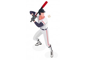 Sticker sport baseball