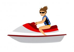 Sticker sport jet ski