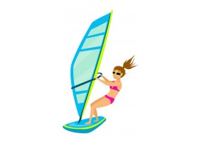 Sticker sport aquatique