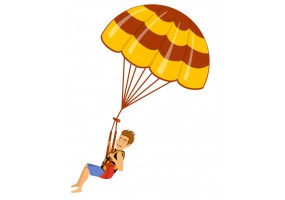 Sticker sport parachute