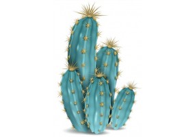 Sticker cactus bleu