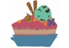 Sticker part de gateau