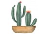 Sticker cactus décoration dans vase