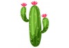 Sticker grand cactus fleur rose