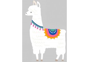 Sticker cactus lama