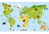 Sticker map monde