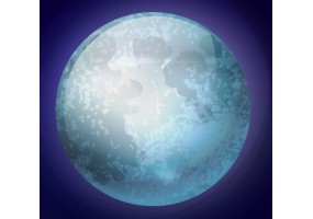 Sticker planète lune