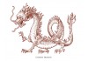 Sticker dragon chinois