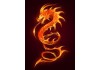 Sticker dragon feu