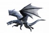 Sticker dragon noir