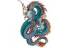 Sticker dragon serpent