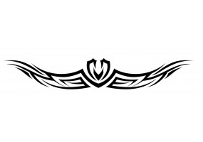 Sticker tribal casque de moto