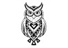 Sticker tribal hibou