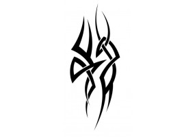 Sticker tribal maori mural