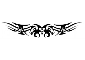 Autocollant tribal moto