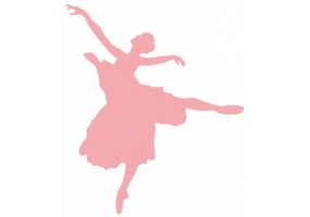 Sticker ballet Dance rose