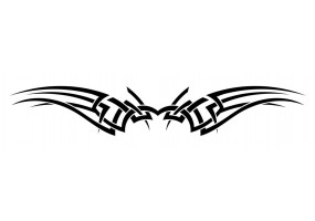 Stickers muraux tribal moto
