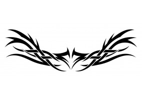 Sticker tribal moto design