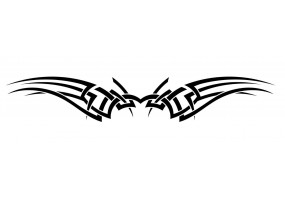 Sticker mural tribal maori