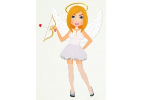 Sticker diable fille ange