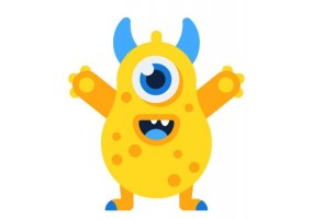 Stickers monstres rigolos