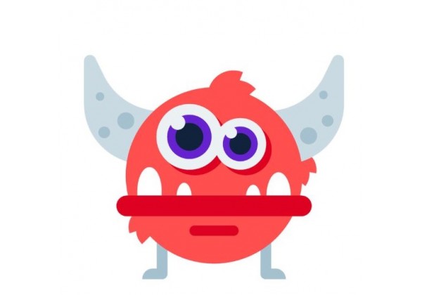 Sticker diable monstre