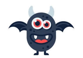 Sticker diable monstre