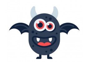 Stickers deco monstre rigolos
