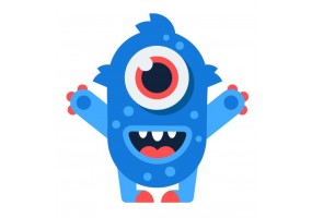 Sticker diable monstre