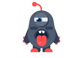Sticker monstre deco