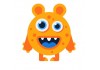 Sticker monstre orange