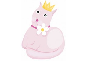 Sticker mural Chat de la princesse