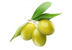 Sticker trois olives et feuille