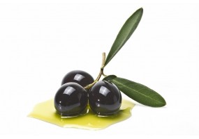 Autocollant olive dans huile