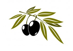 Sticker cuisine olive noir