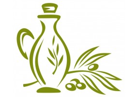 Sticker déco olive bouteille
