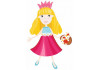 Sticker fille princesse avec sac