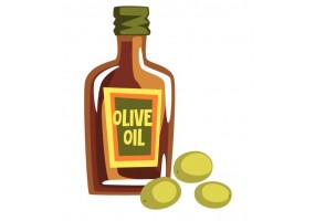 Autocollant olive bouteille