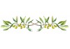 Sticker frise olive branche