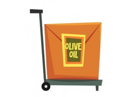 Sticker carton emballe pour olives