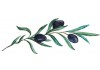 Sticker mural déco olive