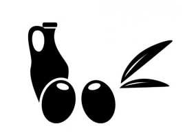 Sticker déco cuisine olive