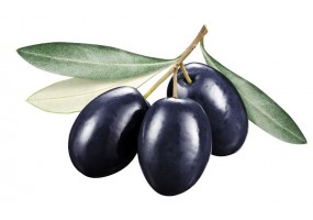 Autocollant mural olive noir