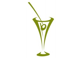 Sticker cocktail avec olive