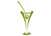Sticker cocktail avec olive