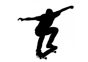 Sticker skate noir