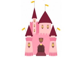 Sticker grand Chateau princesse