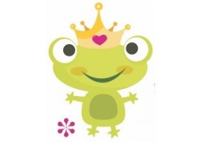 Sticker grenouille charmante